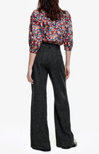 Smythe Pleated Trouser - Black Tweed