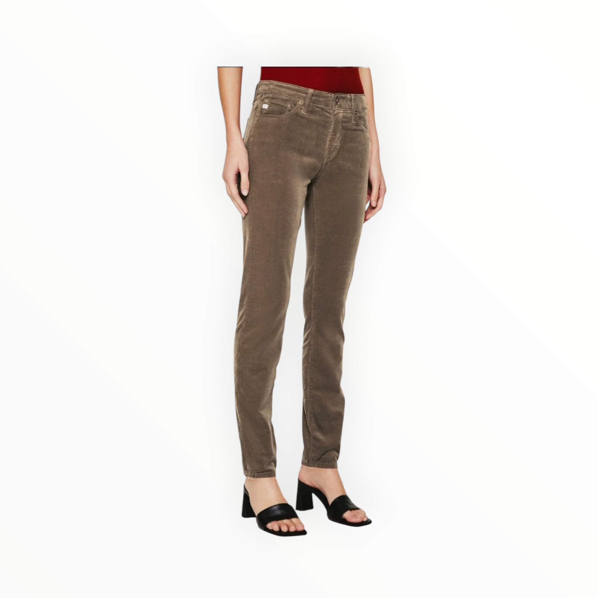 AG Jeans Prima Mid Rise Cigarette Pant - Mushroom