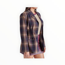 Steve Madden The Frida Blazer - Navy Plaid