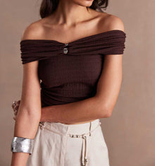 Sovere Studio Vibration Top - Chocolate