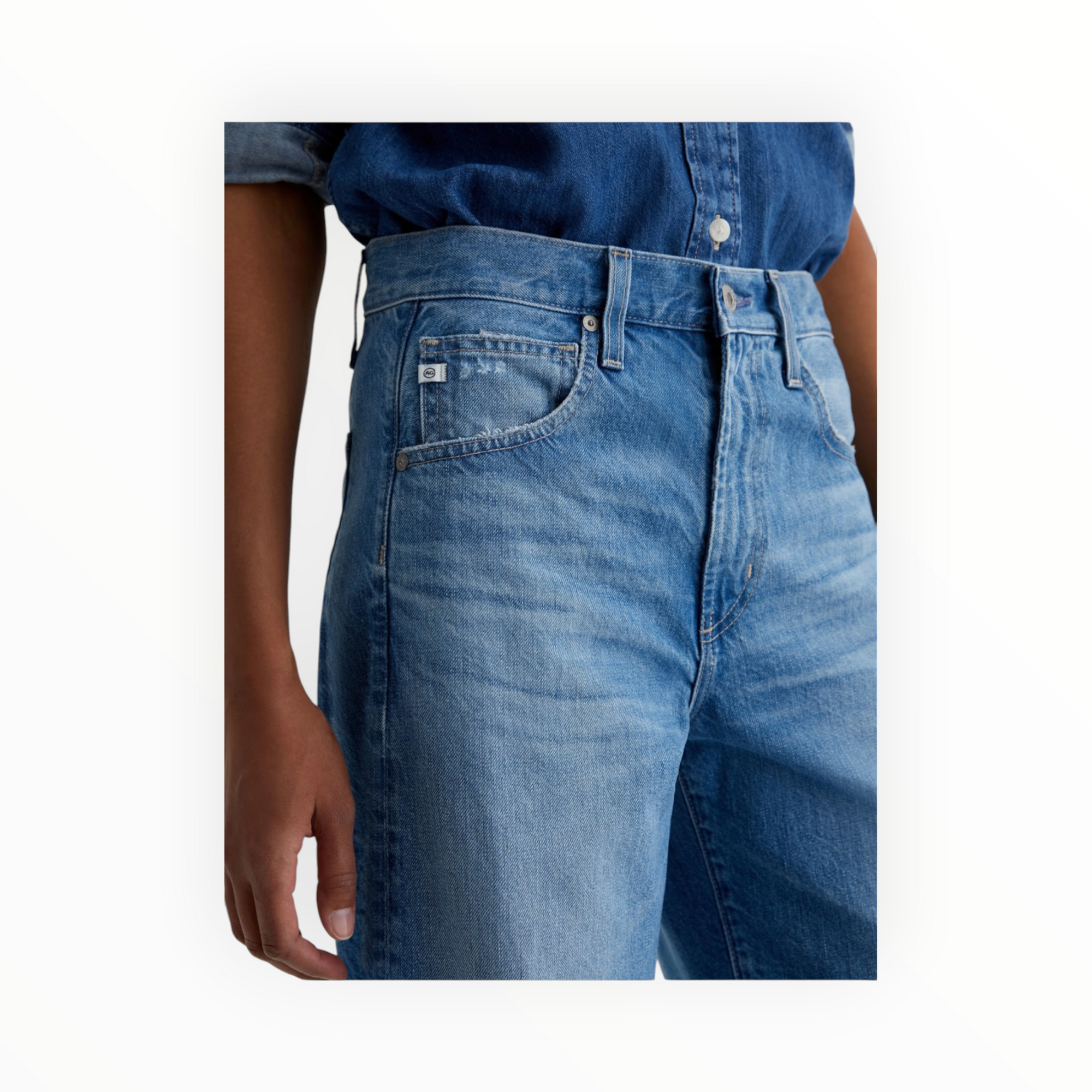 AG Jeans Hattie High-Rise Barrel - Flashback