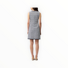 Joseph Ribkoff Mini Shift Dress With Pockets - Vanilla/Midnight Blue