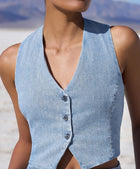 LE JEAN Ella Waistcoat Vest - Sweet Summer