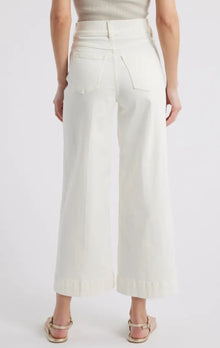 SPANXshape™ EveryWear Cropped Wide Leg Jeans - Chalk Wash