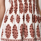 Omika Monroe Midi Dress - Adia Peach