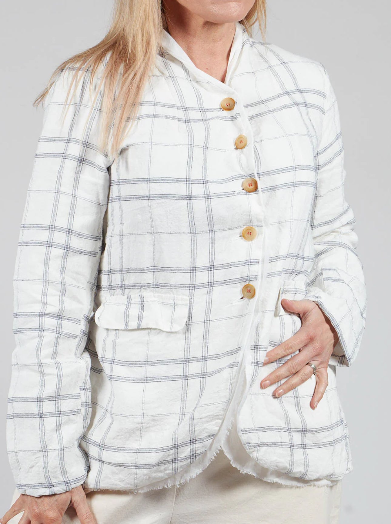 H+ HANNOH WESSEL Veronique Jacket - Natural Check