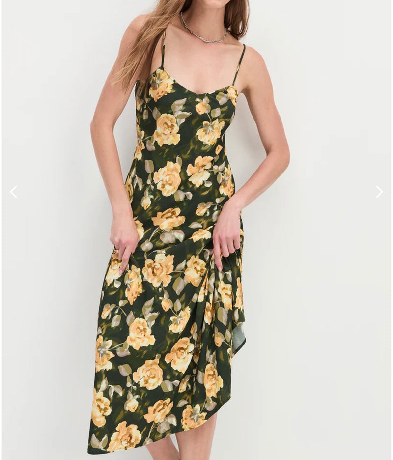 Favorite Daughter The Favorite Dress - Golden Flowerbead