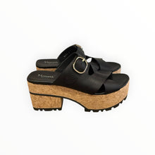 Homers Venice Wedge Sandal - Black
