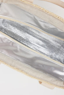 Hat Attack Modern Straw Cooler Tote - Natural