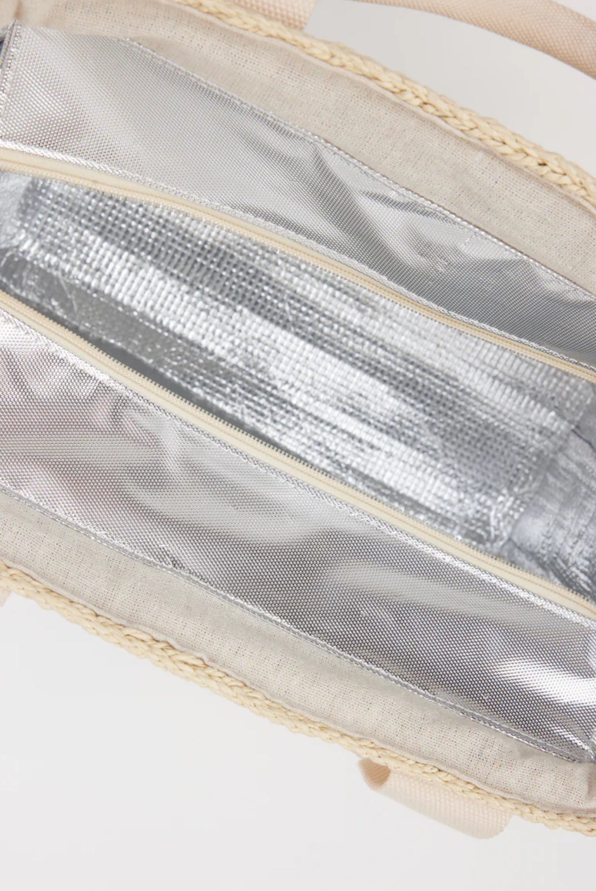 Hat Attack Modern Straw Cooler Tote - Natural