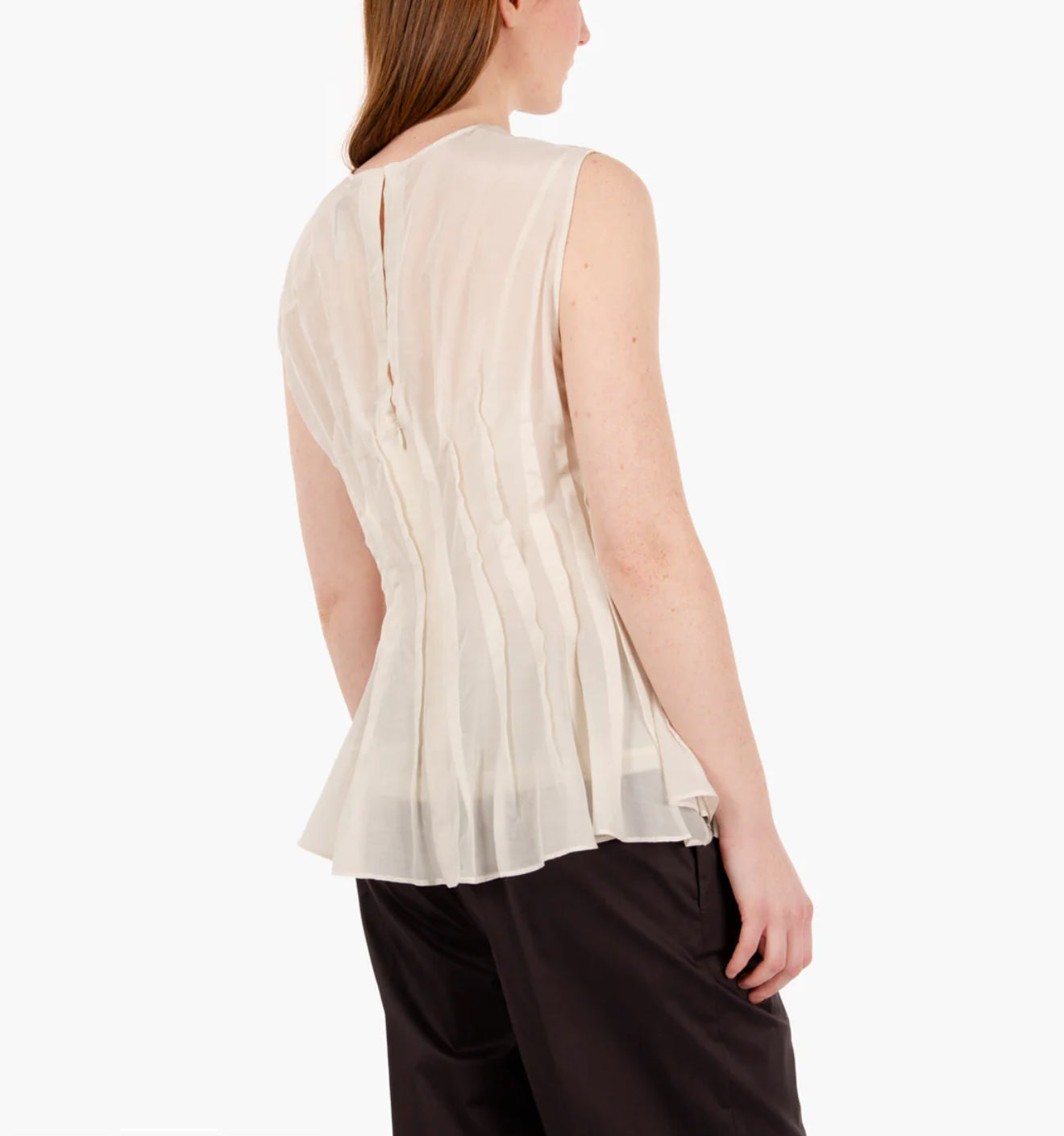 Liviana Conti Ivonne Pleated Cotton Silk Top - Betholl