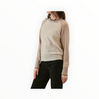 27 Miles Malibu Proctor Cashmere Baseball Pullover - Coconut/Oatmeal/Espresso