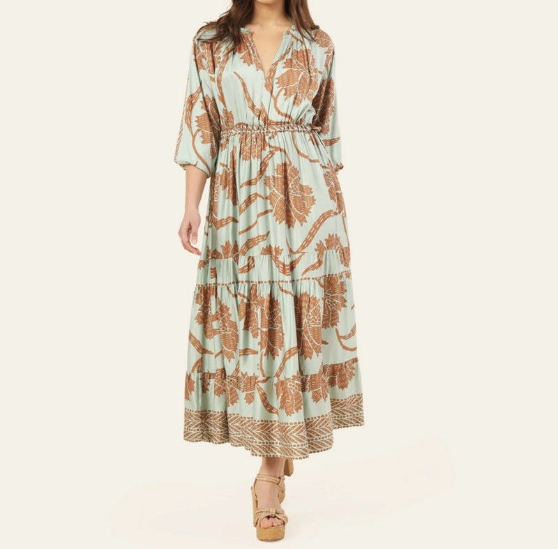 Omika Nina Midi Dress - Nia Seafoam