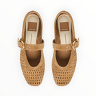 Dolce Vita Mikel Ballet Flats - Light Brown Perforated Suede