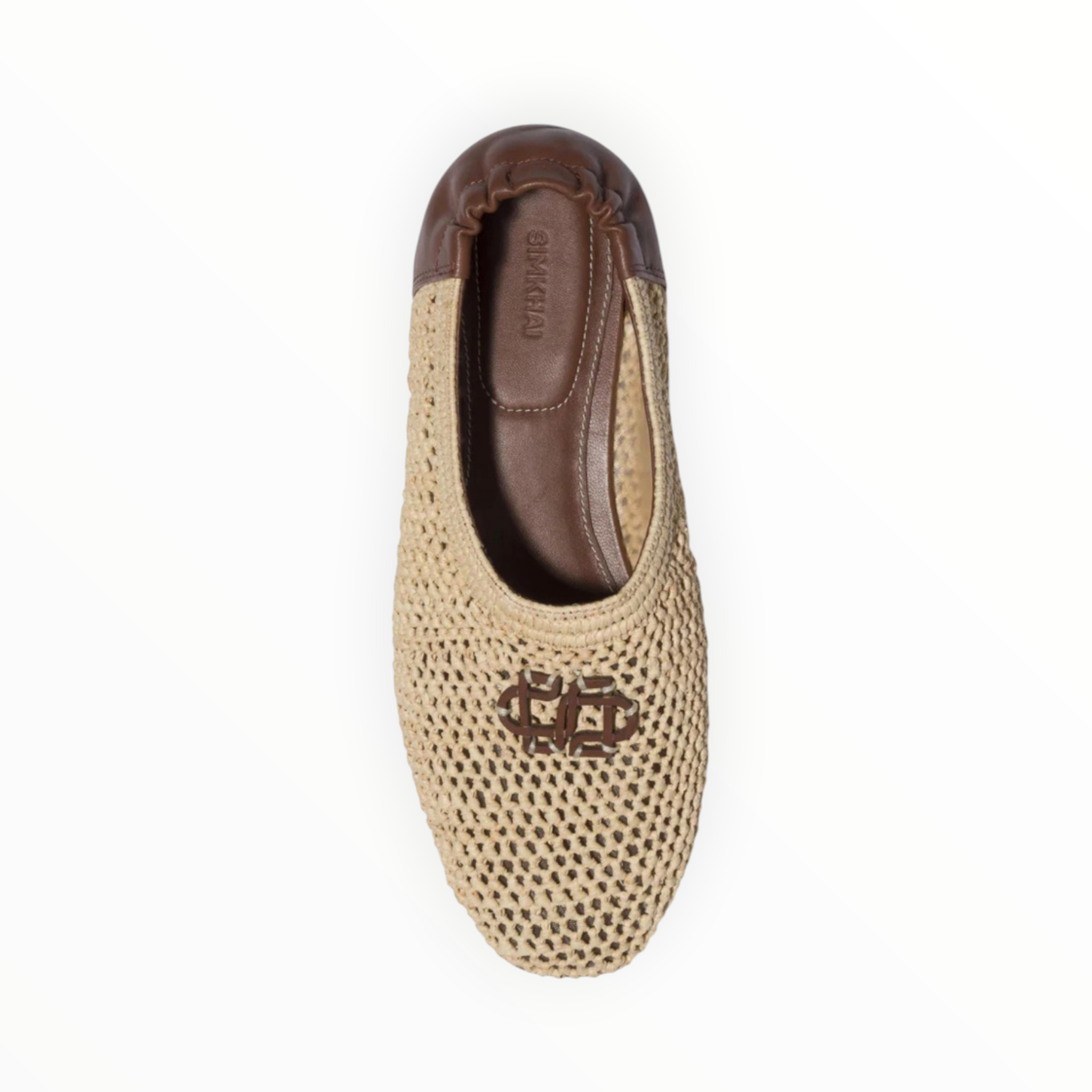 SIMKHAI Eden Raffia Ballet Flats - Natural