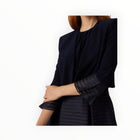 Joseph Ribkoff Striped Bolero - Navy