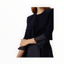 Joseph Ribkoff Striped Bolero - Navy