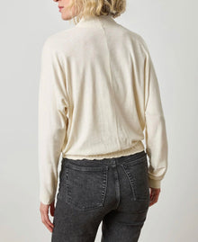 LILLA|P Shawl Collar Wedge Top - Snow