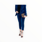 Parker Smith Twisted Tuxedo Velvet Step-Hem Jeans with Side Stripes