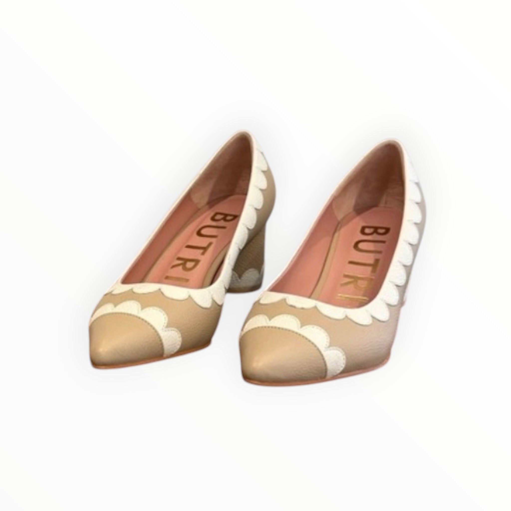 BUTRICH Melanie Midi Pump - Sand/Off-White