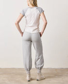 NSF Tommy Slub Jersey Raglan Tee - Ivory/Heather Grey