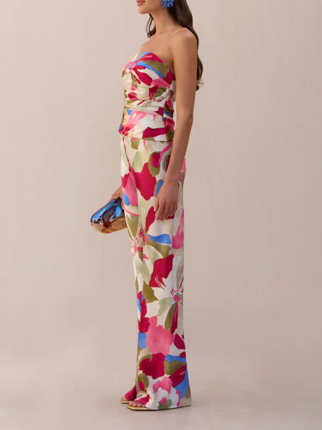 Cult Gaia Stacie Pant - Color Floral Rosette