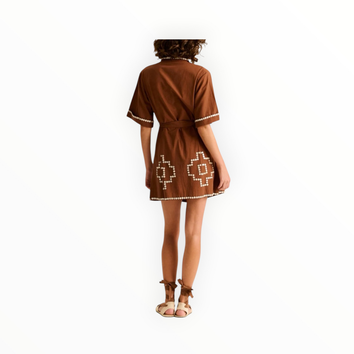 Carolina K Amaia Dress - Chocolate Brown