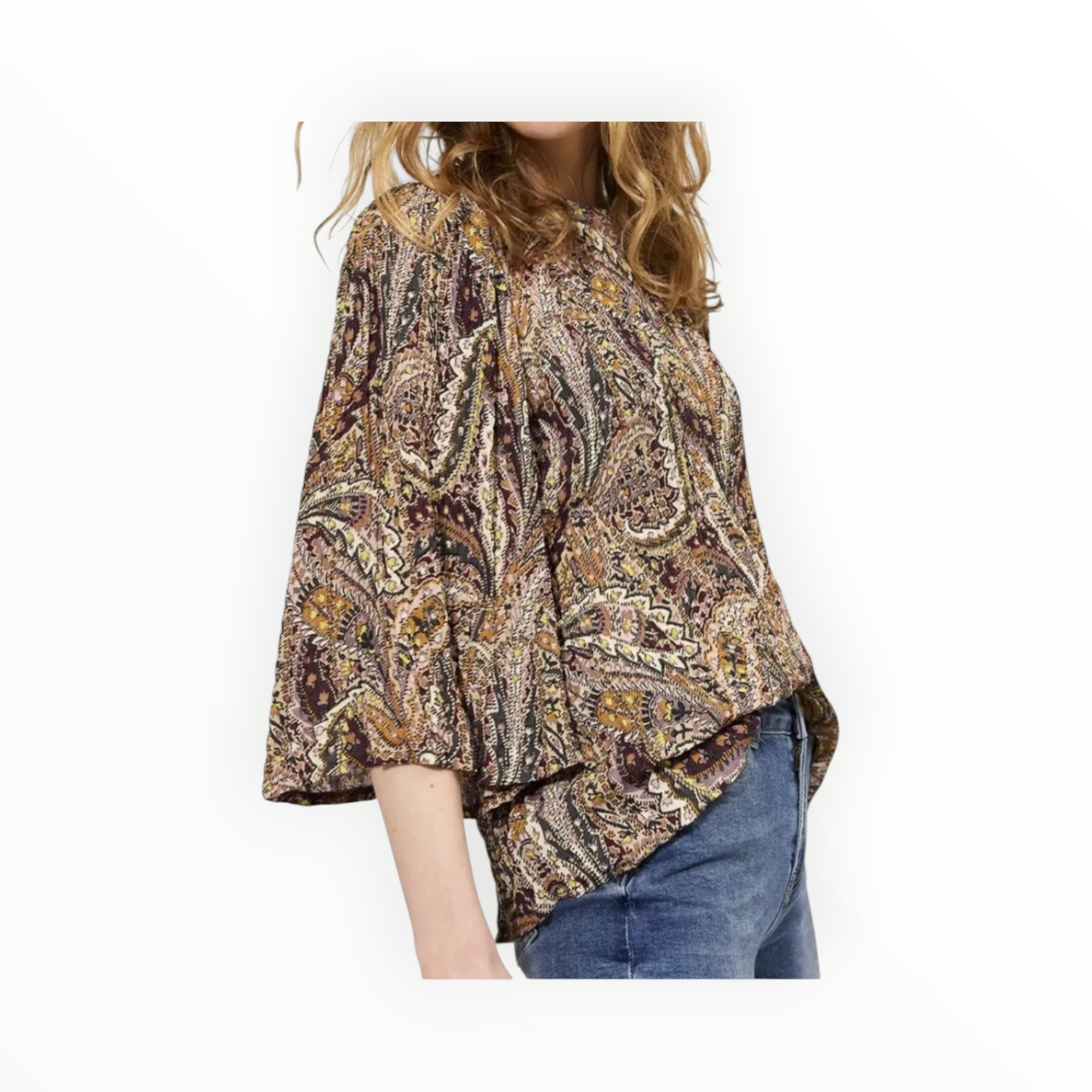Summum Paisley Print Top - Multi