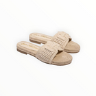 Sam Edelman Miya Slide - Natural Beige Faux Raffia