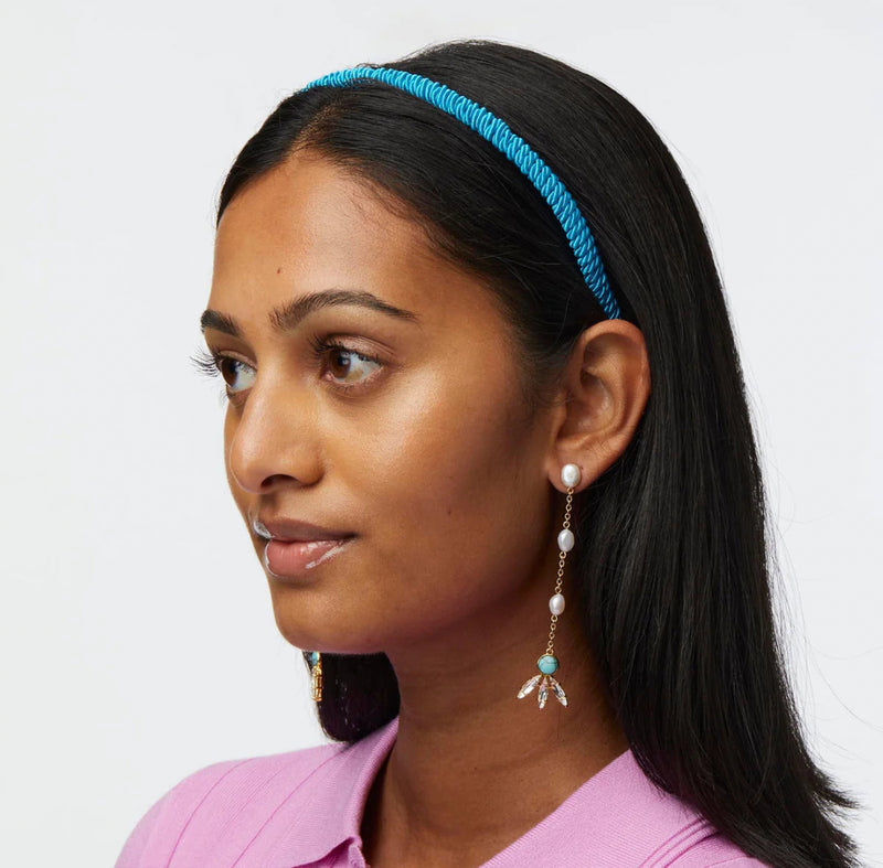 Lele Sadoughi Azure Isla Cording Headband