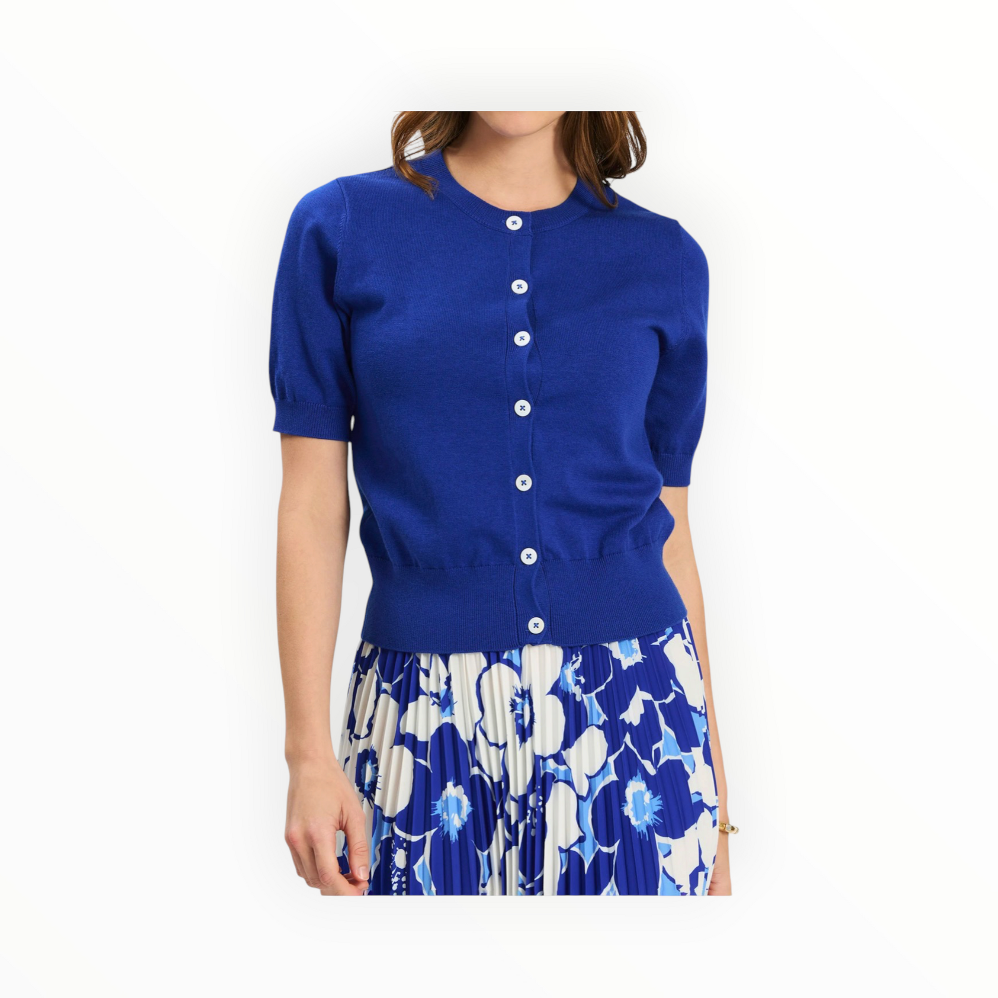 tyler böe Kit Cotton Blend Cardigan - Bluing