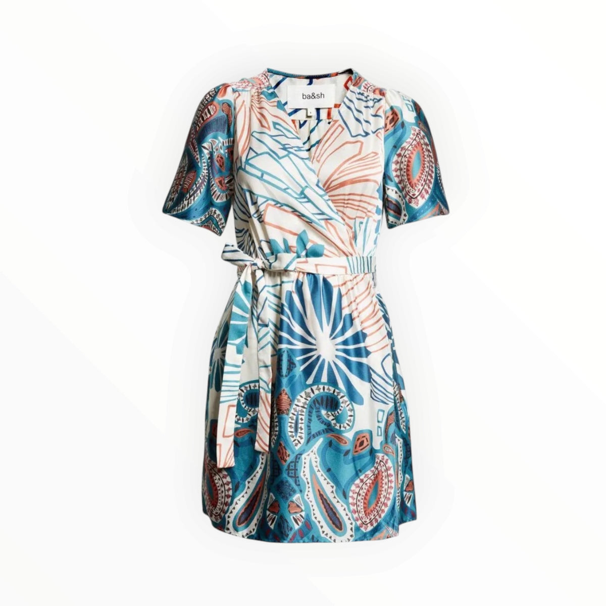 ba&sh Jara Short Dress - Turquoise
