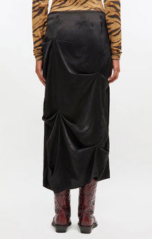 GANNI Draped Skirt - Black