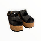 Homers Venice Wedge Sandal - Black