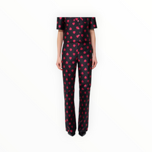 Tara Jamon Pitt Pant - Black Heart Print
