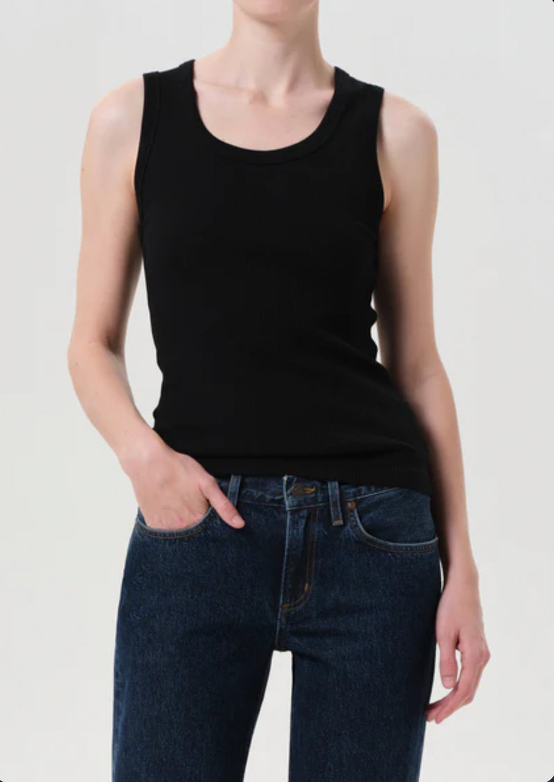 AGOLDE Poppy Tank - Black
