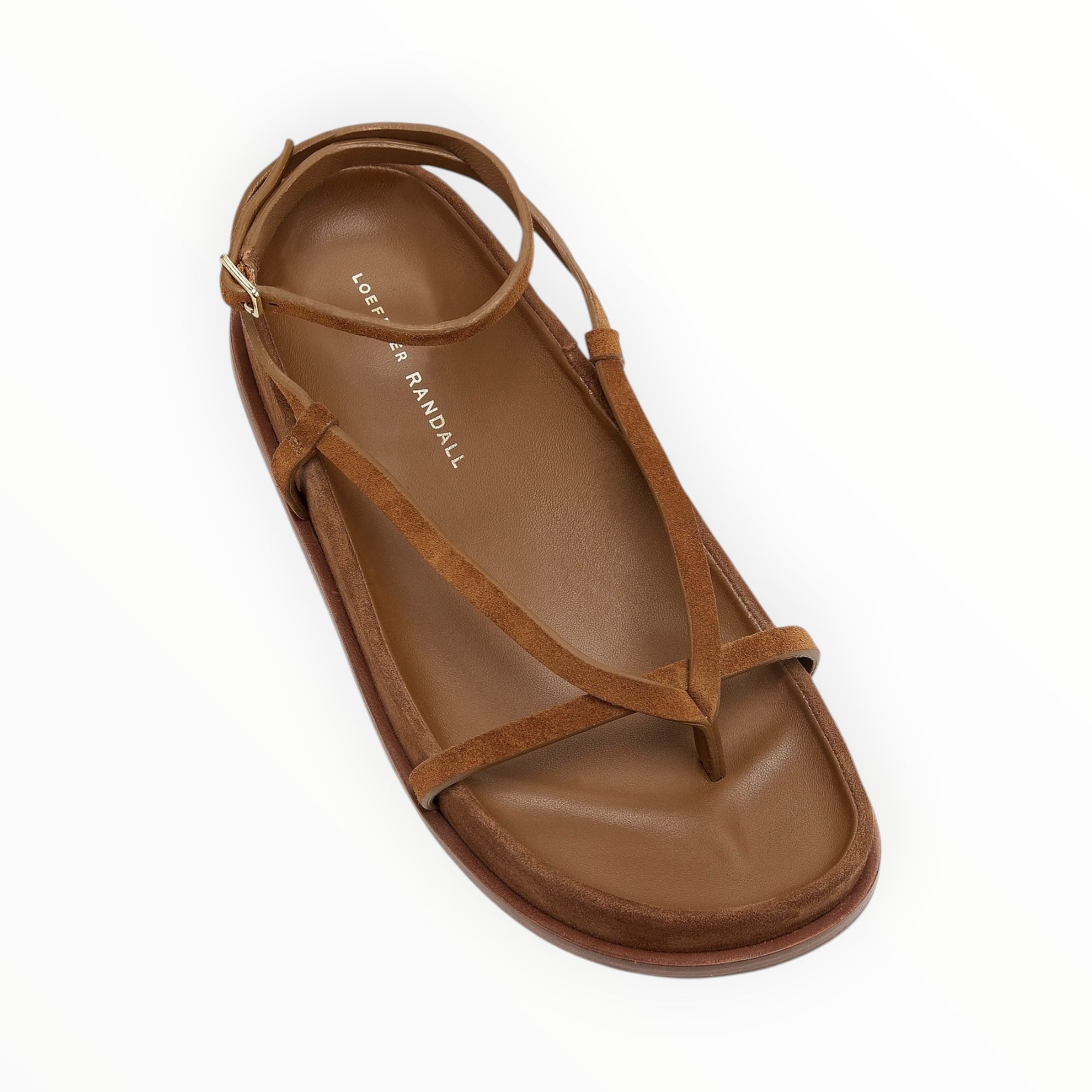 Loeffler Randall Sonny Suede Platform Sandals - Cacao