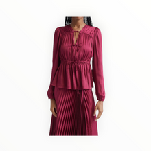 Derek Lam 10 Crosby Esmeralda Tie Front Top