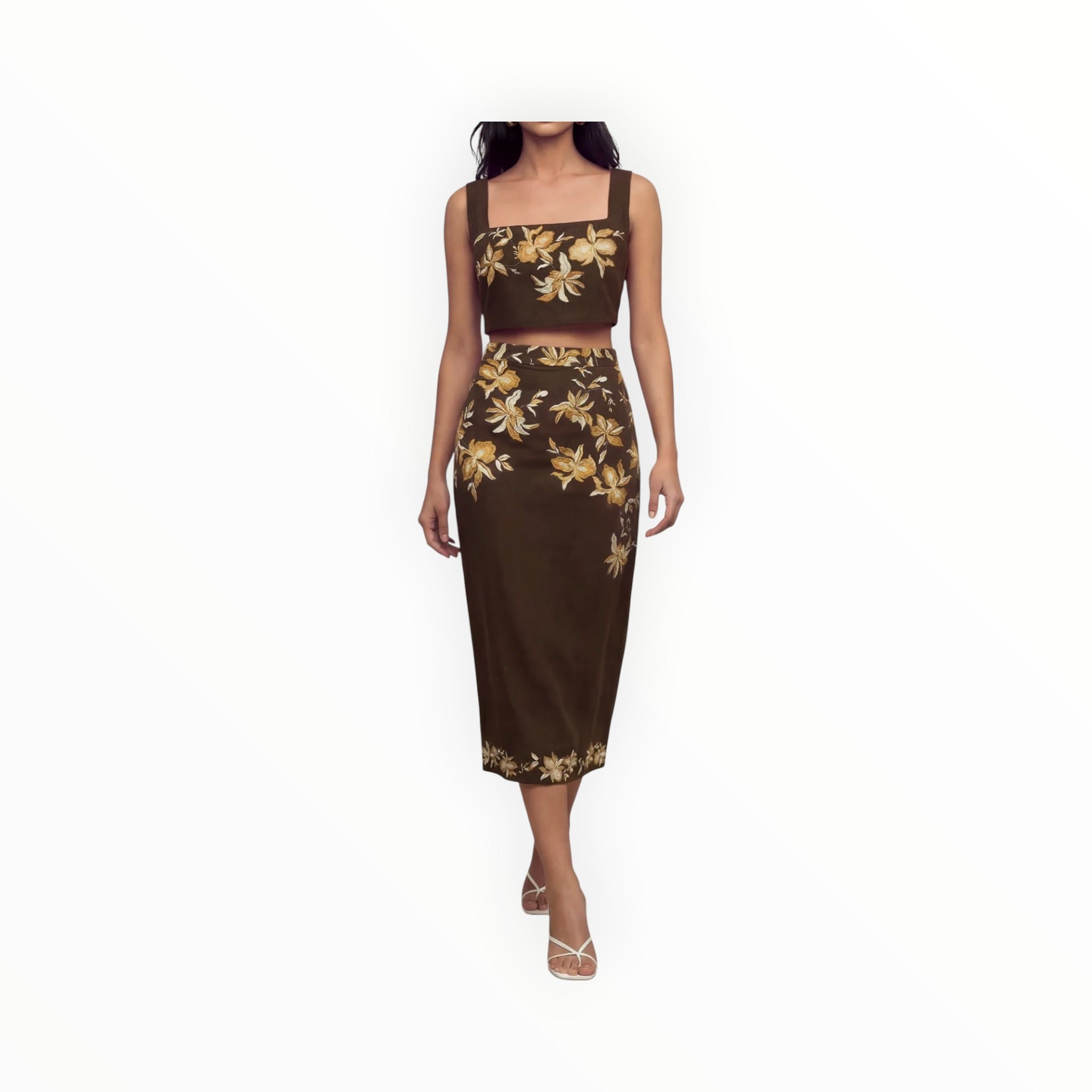 Hemant & Nandita Bota Midi Skirt