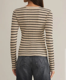 Z Supply Jordana Stripe Sweater - Sandshell