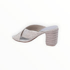 Chocolate Blu Clara Sandal - Light Grey Raffia