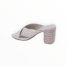 Chocolate Blu Clara Sandal - Light Grey Raffia