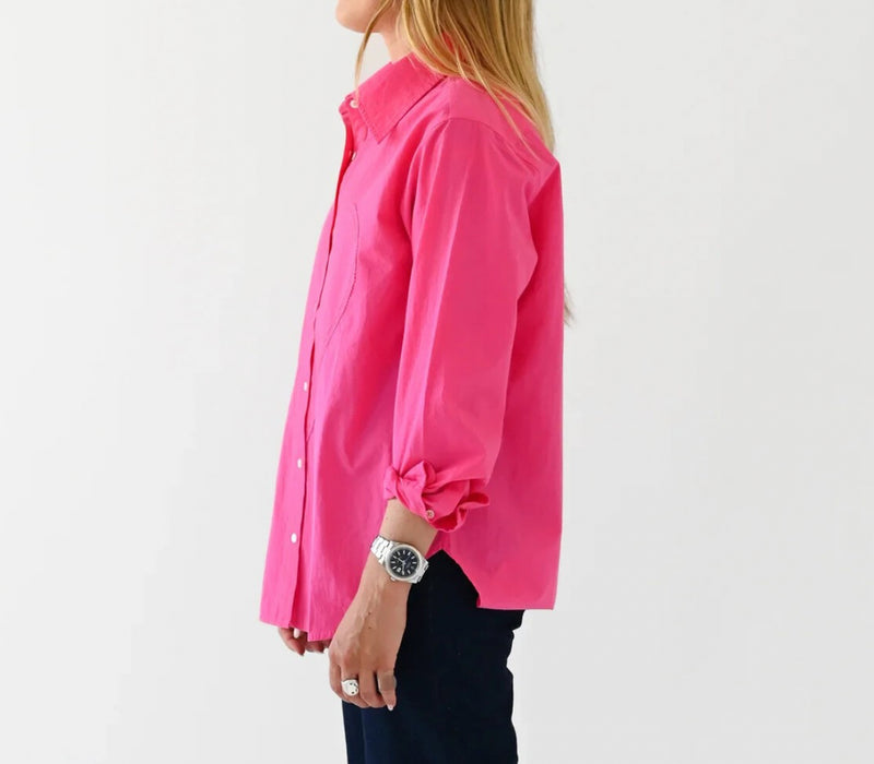 Kerri Rosenthal Mia Maxi Heart Shirt - Pop Pink