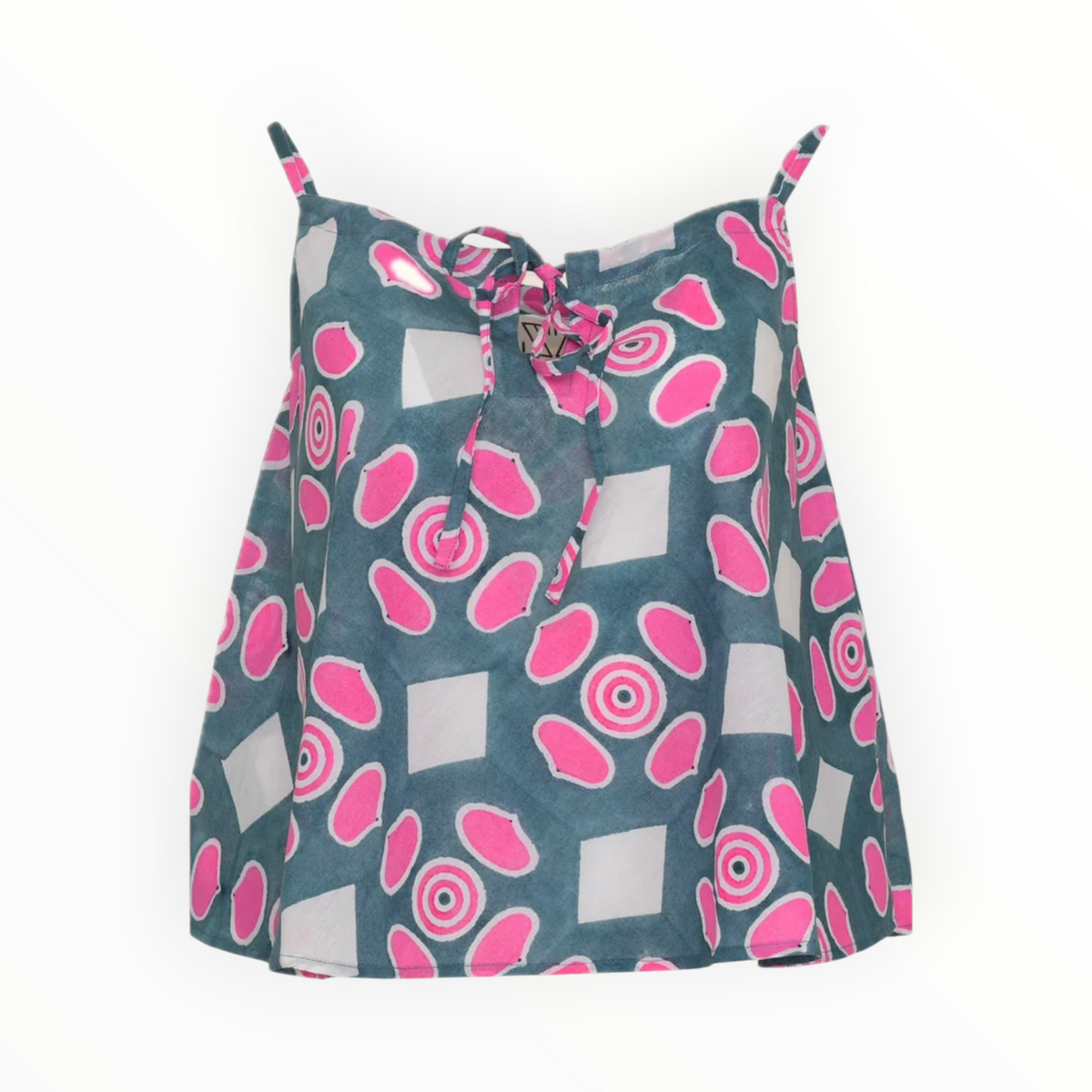 SZ Blockprints Goa Tank - Button Print