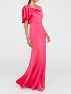 THEIA Darcie Flutter Sleeve Gown - Begonia
