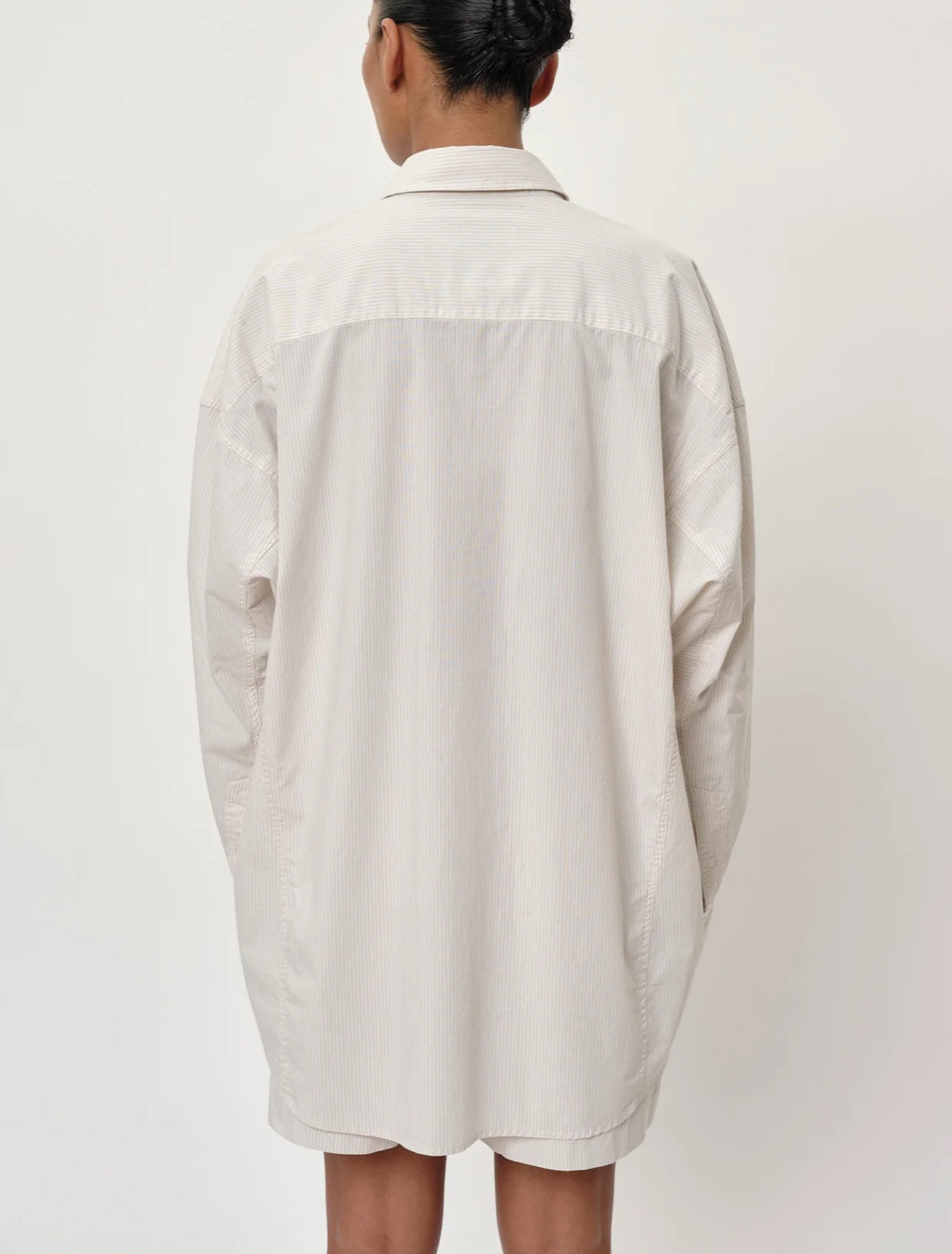 Herskind Lex Shirt - Creme Pinstripe