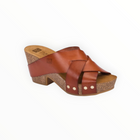 nassima Kilda Wedge Sandal - Brown