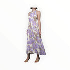 Greylin Ayla Braided Halter Strap Maxi Dress - Cream/Lilac