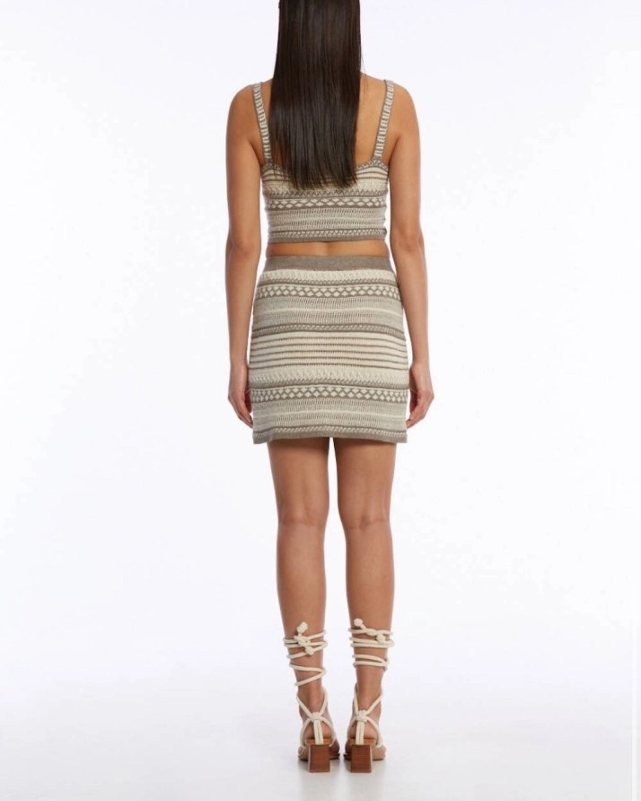 Knitss Kosmos Skirt - Rosemary/Sand