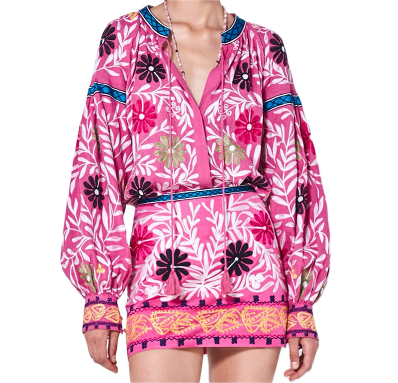 Alexis Paulaine Top - Aurora Pink